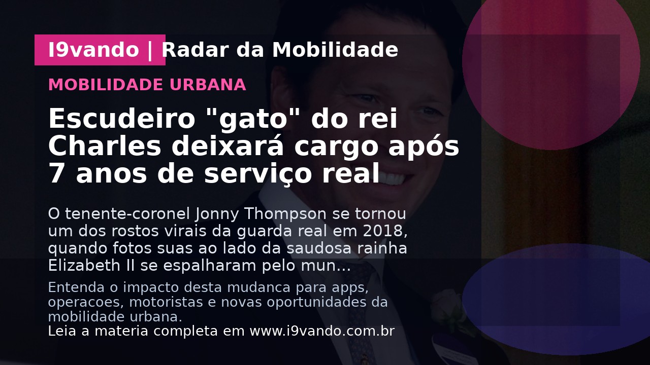 Escudeiro "gato" do rei Charles deixará cargo após 7 anos de serviço real