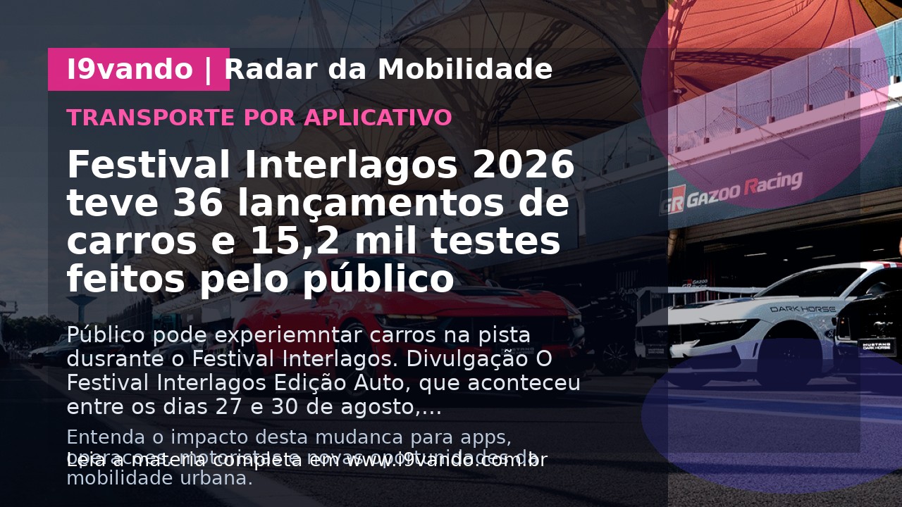 Festival Interlagos 2026 teve 36 lançamentos de carros e 15,2 mil testes feitos pelo público