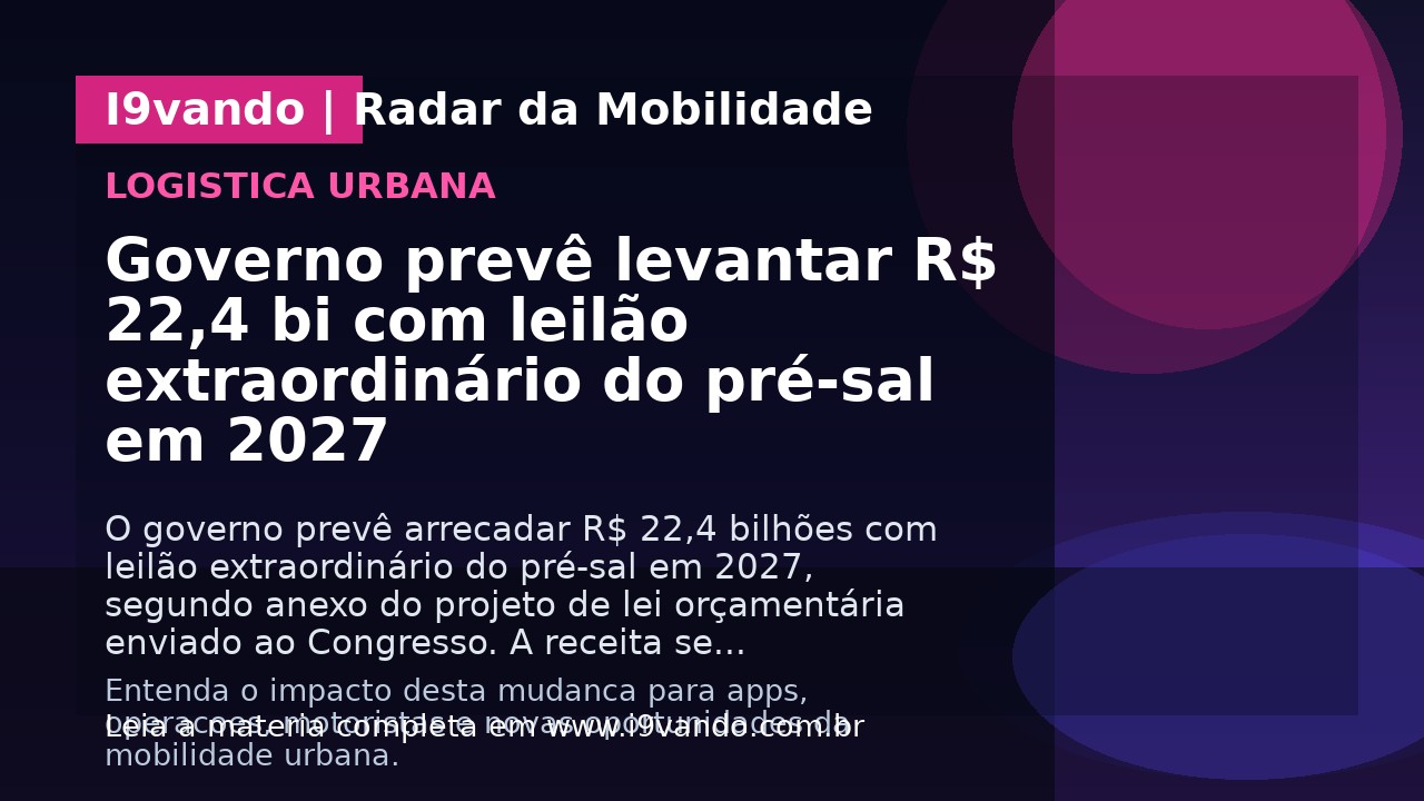 Governo prevê levantar R$ 22,4 bi com leilão extraordinário do pré-sal em 2027