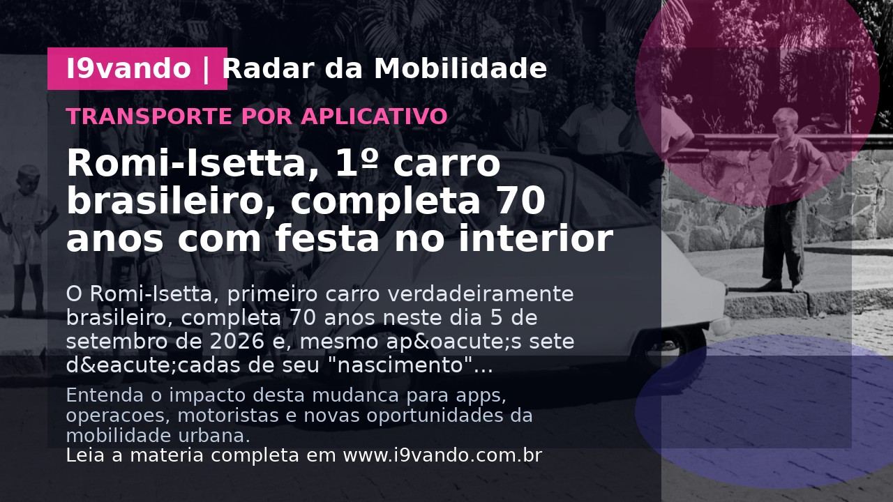 Romi-Isetta, 1º carro brasileiro, completa 70 anos com festa no interior