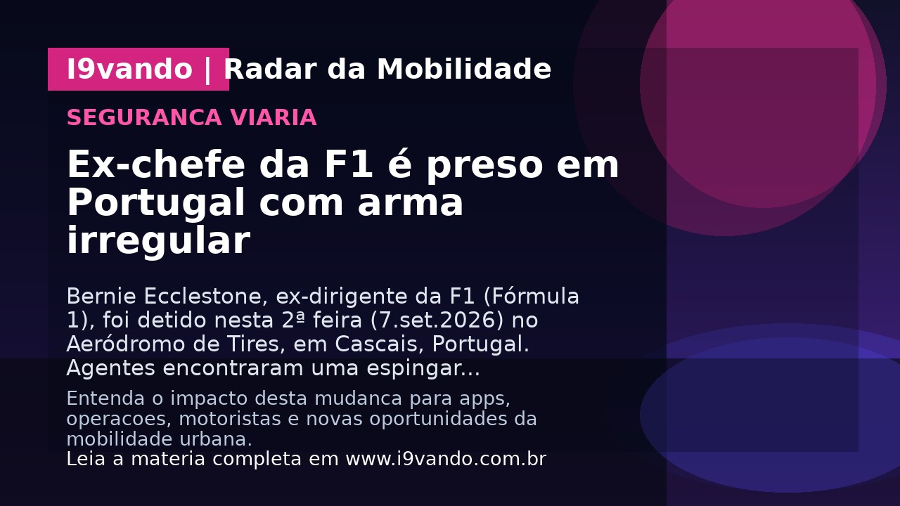 Ex-chefe da F1 é preso em Portugal com arma irregular