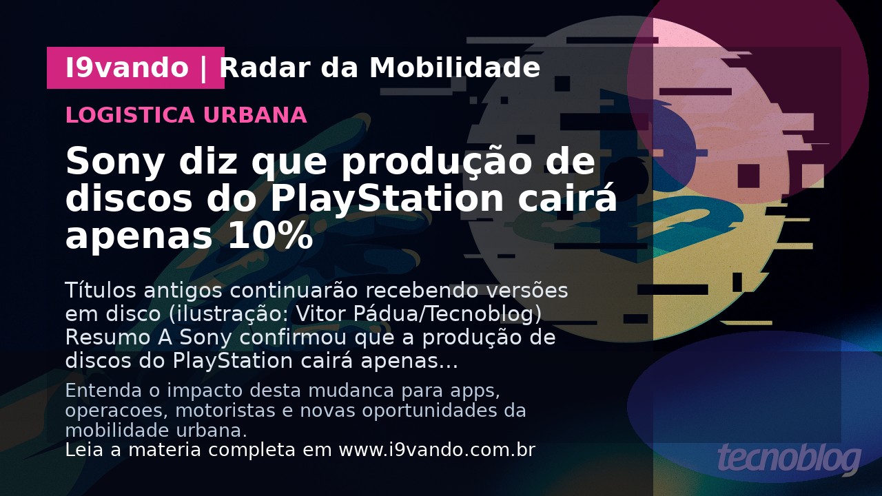Sony diz que produção de discos do PlayStation cairá apenas 10%