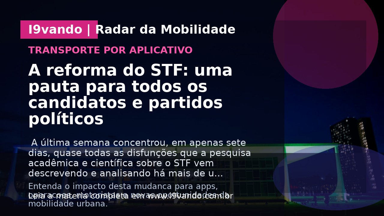 A reforma do STF: uma pauta para todos os candidatos e partidos políticos