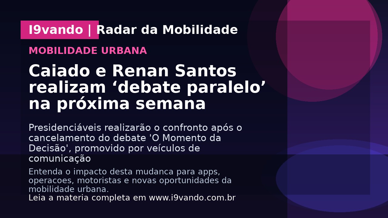 Caiado e Renan Santos realizam ‘debate paralelo’ na próxima semana