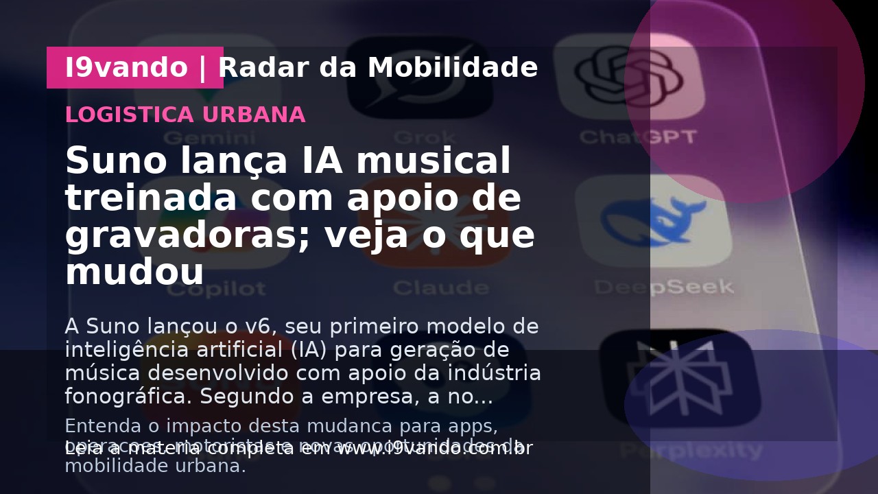Suno lança IA musical treinada com apoio de gravadoras; veja o que mudou