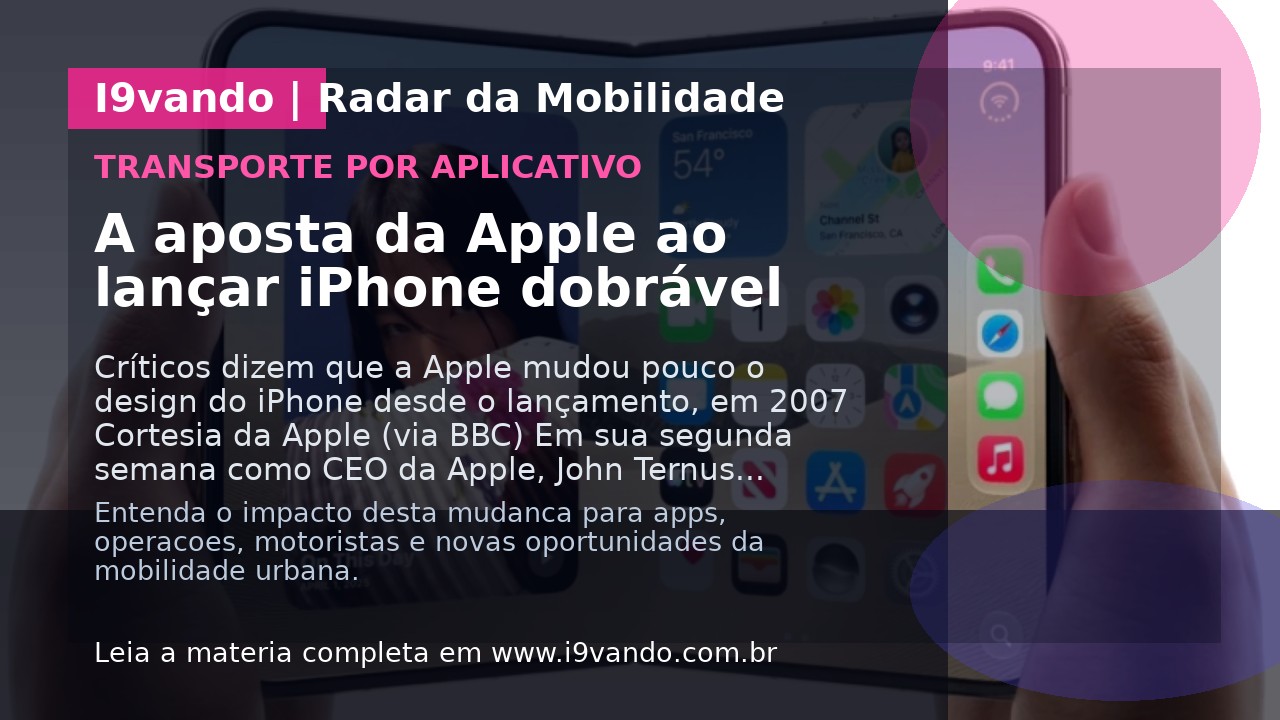 A aposta da Apple ao lançar iPhone dobrável