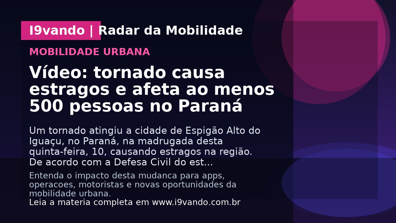 Vídeo: tornado causa estragos e afeta ao menos 500 pessoas no Paraná