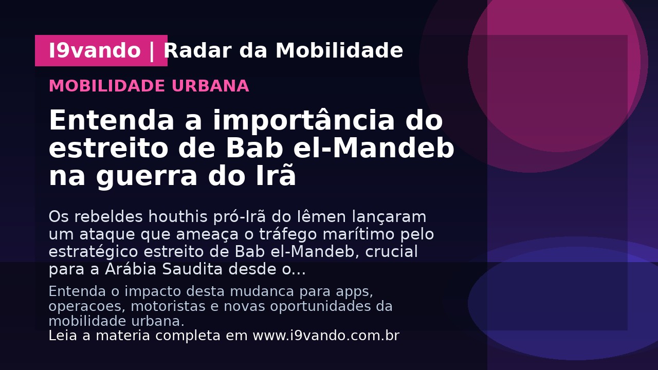 Entenda a importância do estreito de Bab el-Mandeb na guerra do Irã