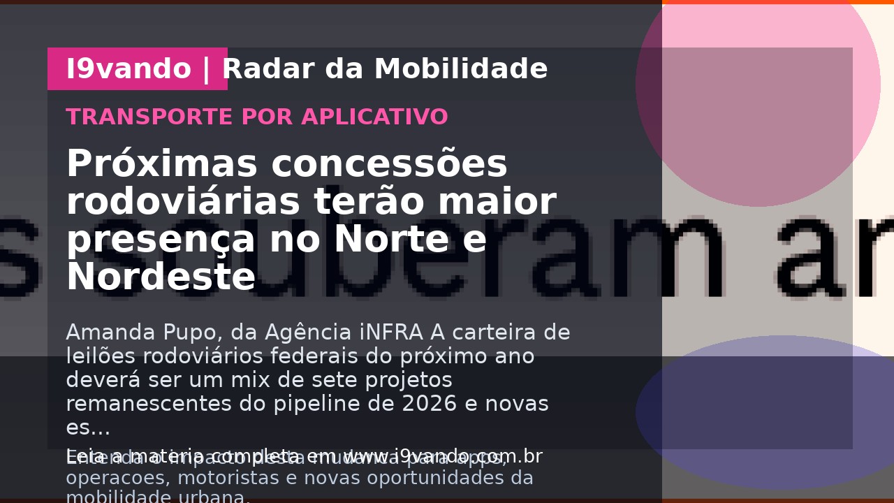 Próximas concessões rodoviárias terão maior presença no Norte e Nordeste