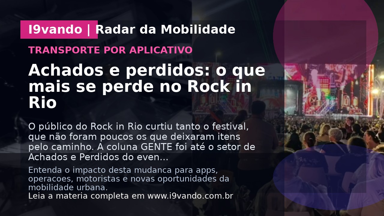 Achados e perdidos: o que mais se perde no Rock in Rio