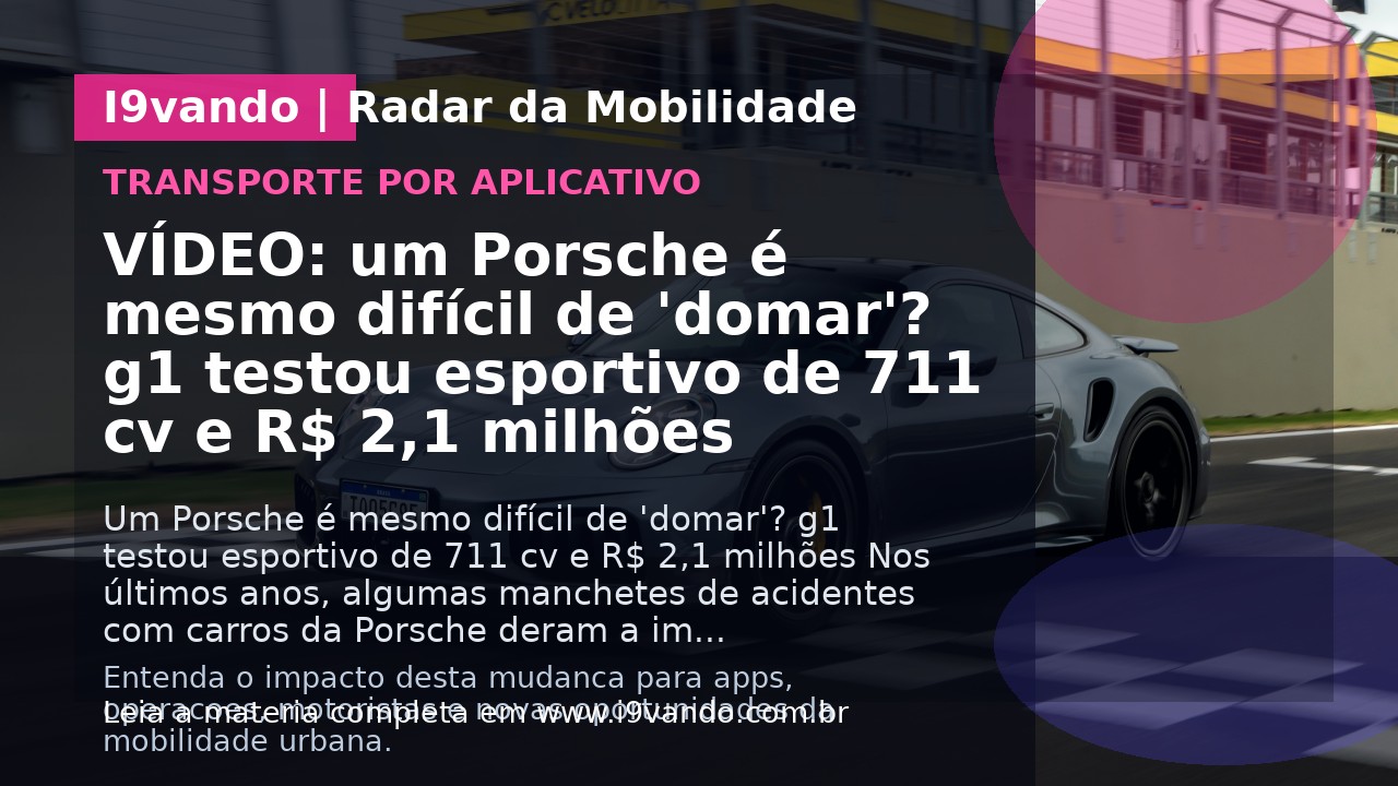 VÍDEO: um Porsche é mesmo difícil de 'domar'? g1 testou esportivo de 711 cv e R$ 2,1 milhões