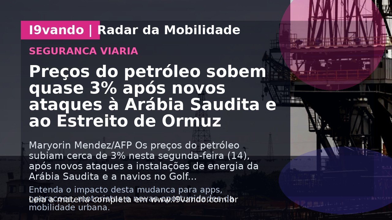 Preços do petróleo sobem quase 3% após novos ataques à Arábia Saudita e ao Estreito de Ormuz