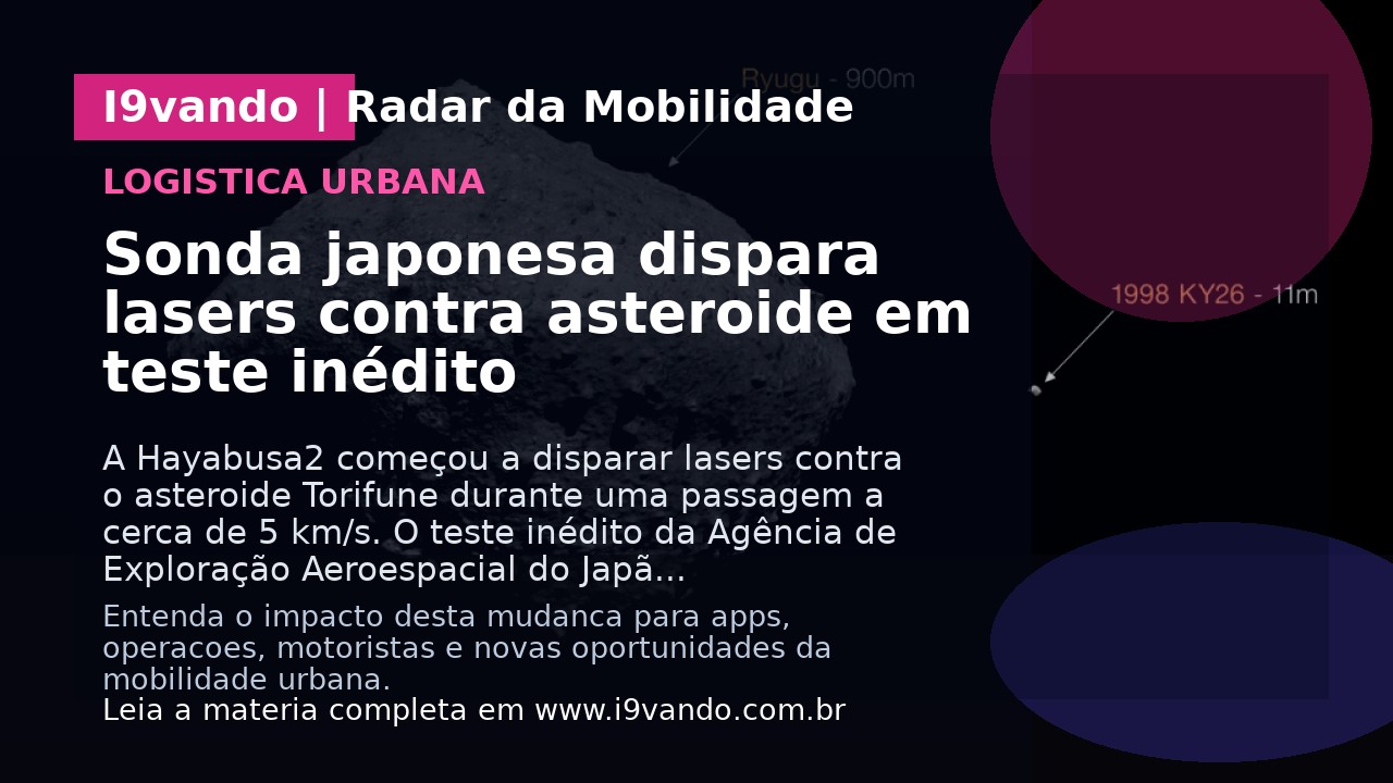 Sonda japonesa dispara lasers contra asteroide em teste inédito