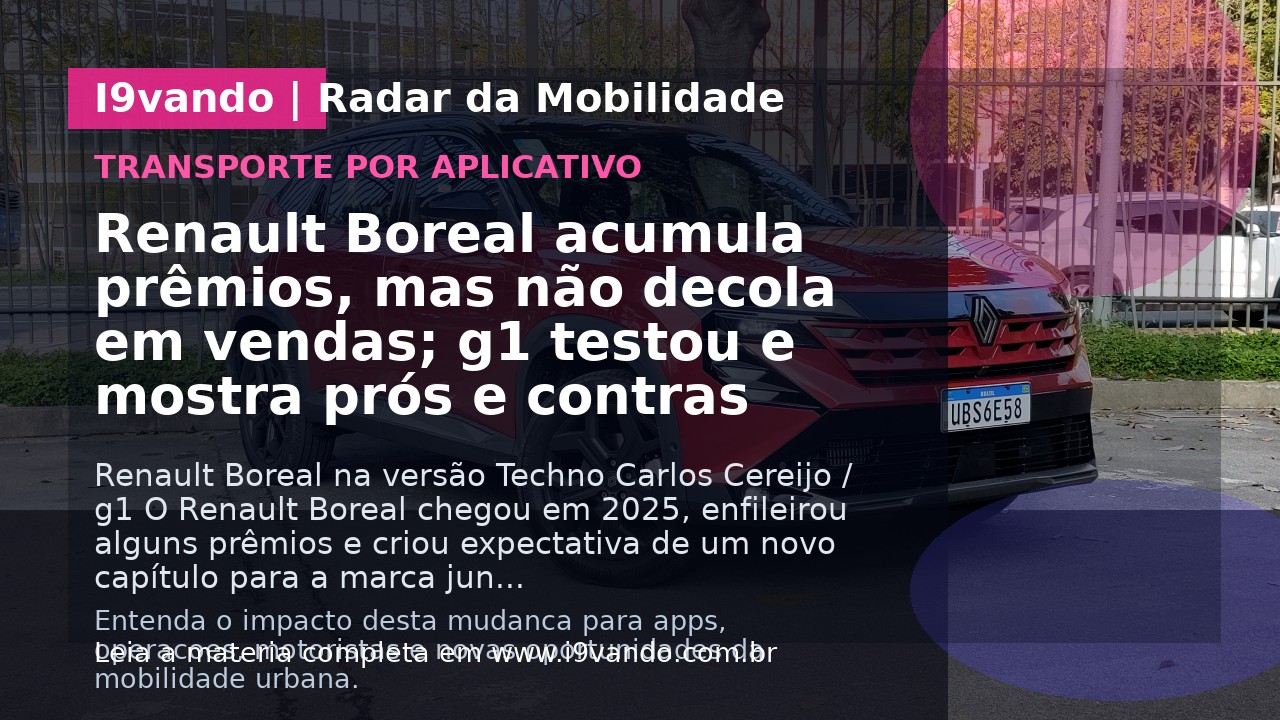 Renault Boreal acumula prêmios, mas não decola em vendas; g1 testou e mostra prós e contras
