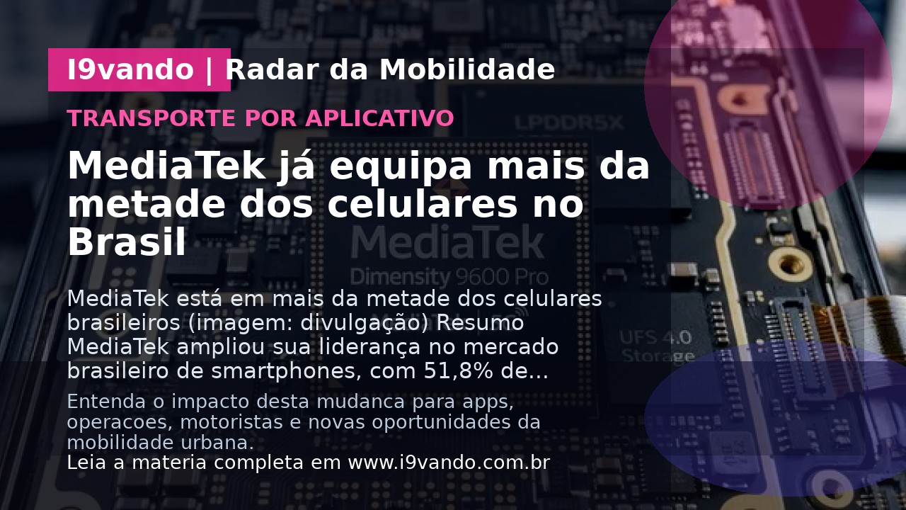 MediaTek já equipa mais da metade dos celulares no Brasil