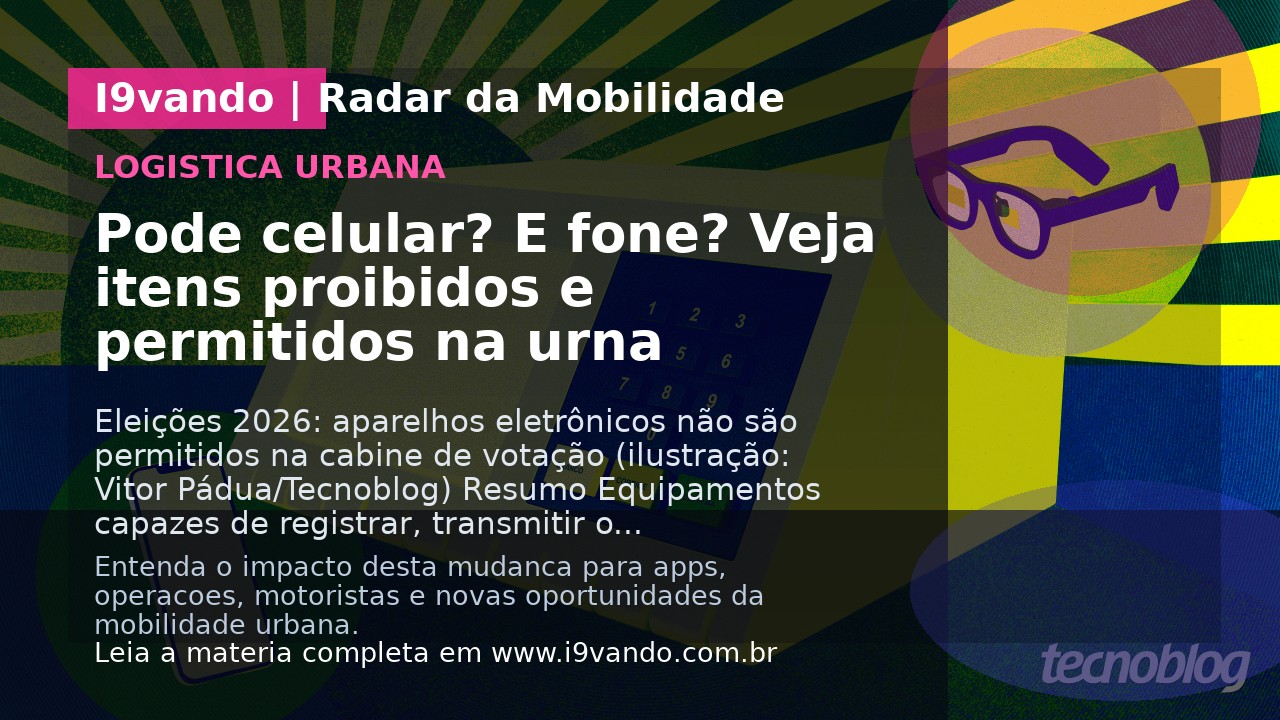 Pode celular? E fone? Veja itens proibidos e permitidos na urna